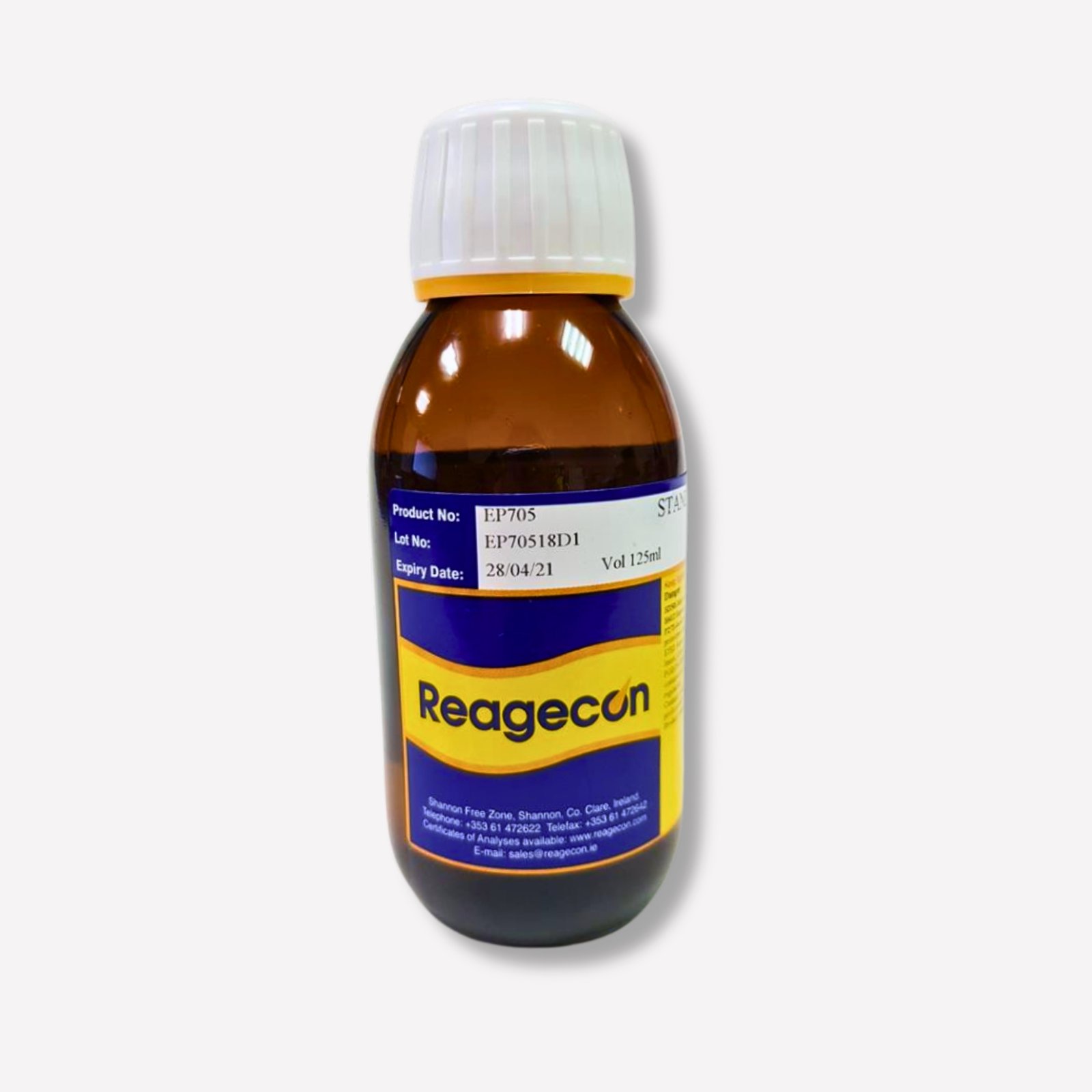 Reagecon Standard Colour Solution GY (Greenish Yellow) according to European Pharmacopoeia (EP)