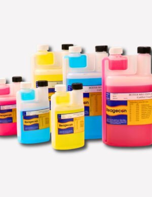 Reagecon pH 10.00 Colour Coded Buffer Solution - 25°C in Twin Neck ISO 17025